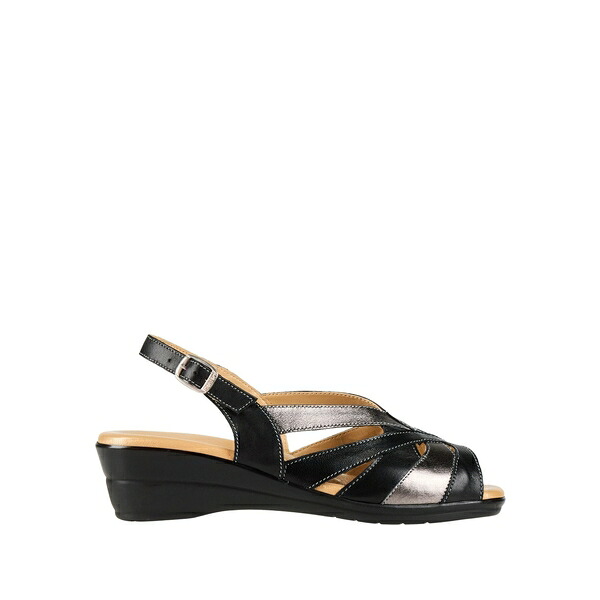 【送料無料】 チンツィア ソフト レディース サンダル シューズ Sandals Black