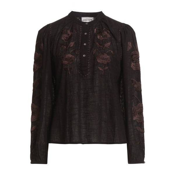 【貨物輸送無料】 アンティックバティック レディース プルオーバー トップス Tops Black