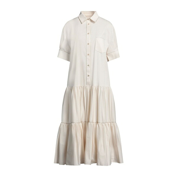 【送料無料】 アグノラ レディース ワンピース トップス Midi dresses White