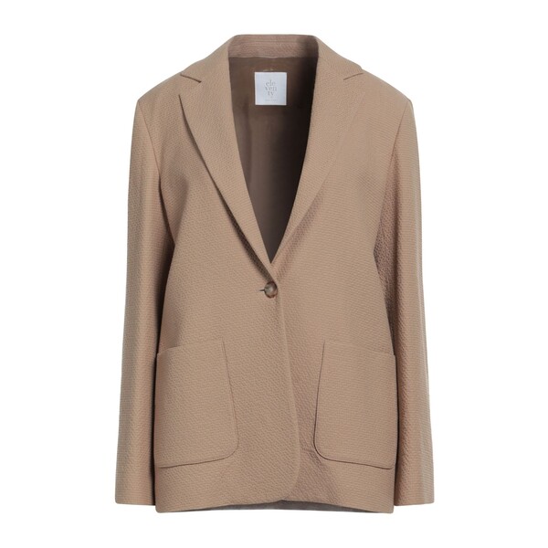 【送料無料】 イレブンティ レディース ジャケット&ブルゾン アウター Blazers Beige