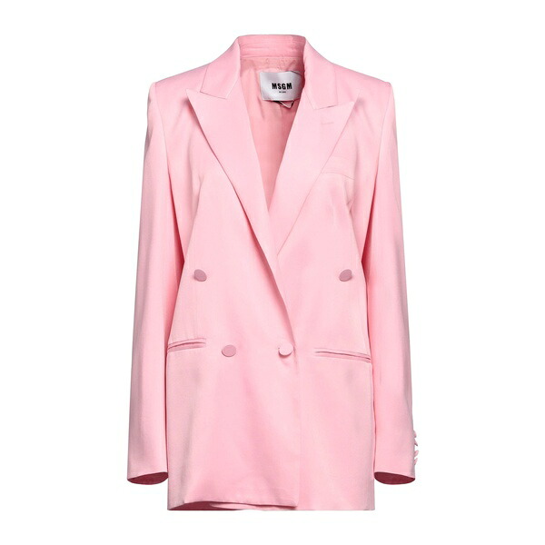 【送料無料】 エムエスジイエム レディース ジャケット＆ブルゾン アウター Blazers Pink