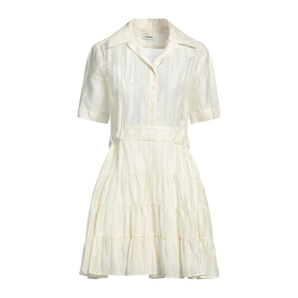 【送料無料】 サンドロ レディース ワンピース トップス Mini dresses White｜asty
