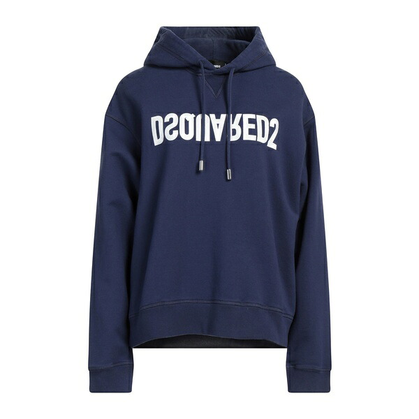 【送料無料】 ディースクエアード レディース パーカー・スウェットシャツ アウター Sweatshirts Blue