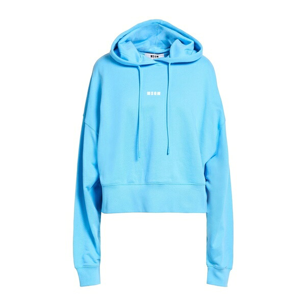 【貨物輸送無料】 エムエスジイエム レディース パーカー・スウェットシャツ アウター Sweatshirts Azure