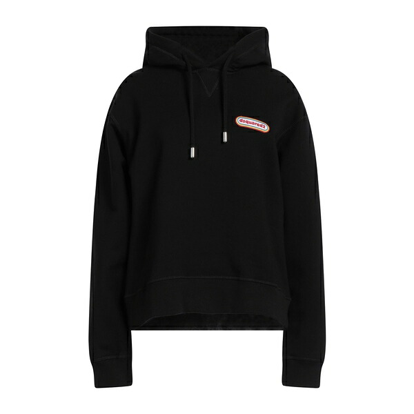 【貨物輸送無料】 ディースクエアード レディース パーカー・スウェットシャツ アウター Sweatshirts Black