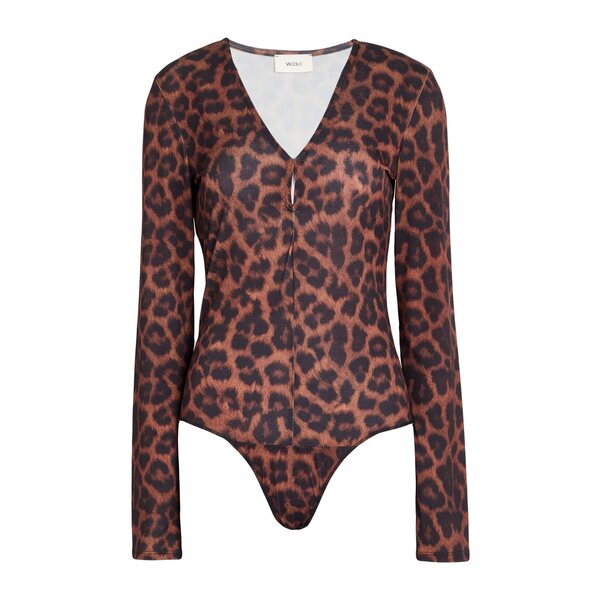 【貨物輸送無料】 ヴィコロ レディース プルオーバー トップス Bodysuits Brown