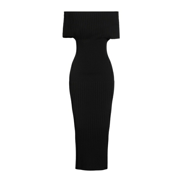 【送料無料】 スポーツマックス レディース ワンピース トップス Midi dresses Black｜asty