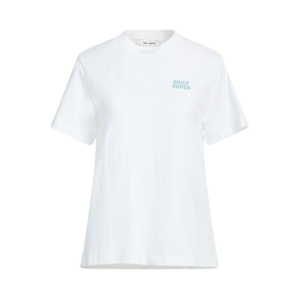 【送料無料】 デイリー・ペーパー レディース Tシャツ トップス T-shirts White