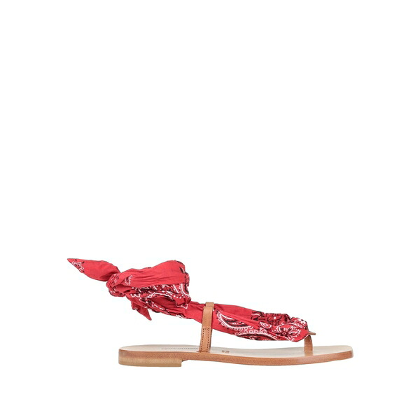 【送料無料】 セミクチュール レディース サンダル シューズ Thong sandals Red