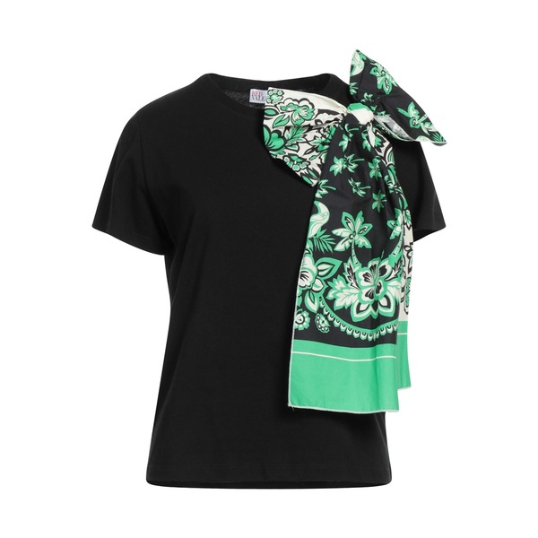 【送料無料】 ヴァレンティノ レディース Tシャツ トップス T-shirts Black
