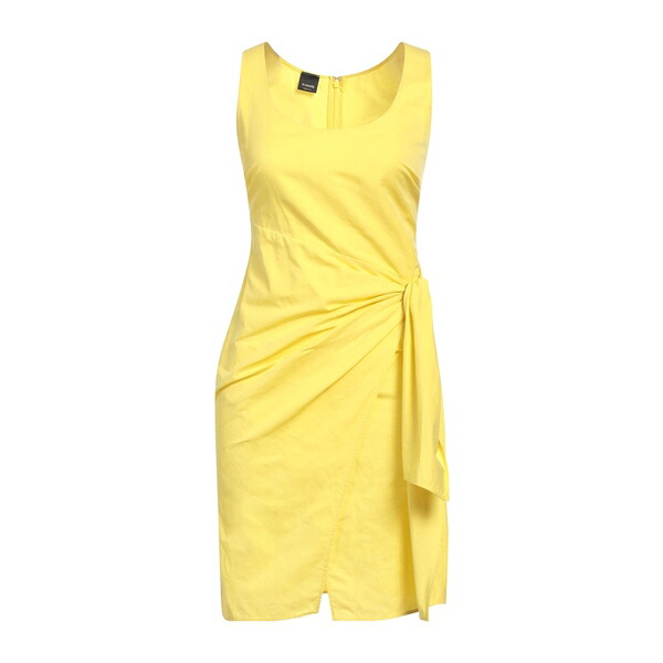 【送料無料】 ピンコ レディース ワンピース トップス Mini dresses Yellow｜asty
