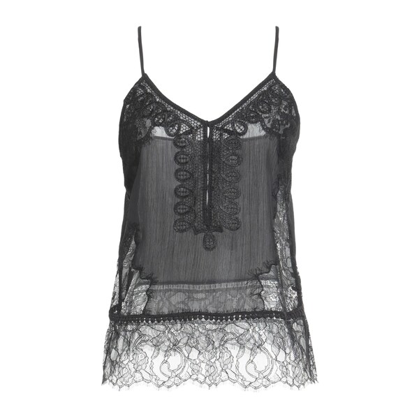 【送料無料】 ピンコ レディース Tシャツ トップス Tops Black