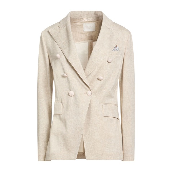 【送料無料】 チルコロ1901 レディース ジャケット&ブルゾン アウター Blazers Beige
