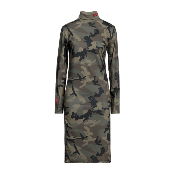 【送料無料】 ジーシーディーエス レディース ワンピース トップス Midi dresses Green