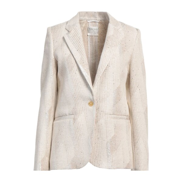 【送料無料】 フォルテ フォルテ レディース ジャケット＆ブルゾン アウター Blazers Beige