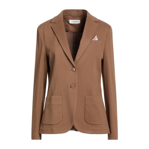 【送料無料】 チルコロ1901 レディース ジャケット＆ブルゾン アウター Blazers Brown
