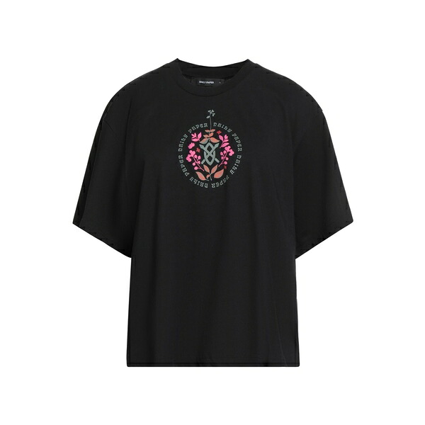 【送料無料】 デイリー・ペーパー レディース Tシャツ トップス T-shirts Black