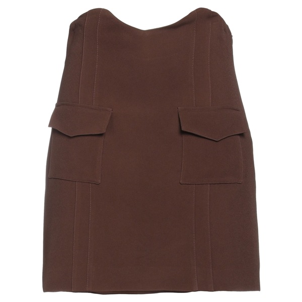 【送料無料】 フェデリカ・トシ レディース スカート ボトムス Mini skirts Brown|asty