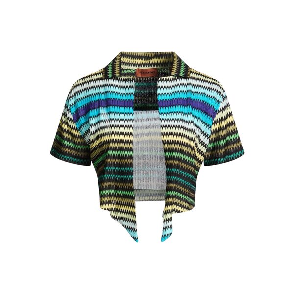 【送料無料】 ミッソーニ レディース カーディガン アウター Cardigans Green