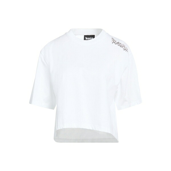 【送料無料】 ディスクレイマー レディース Tシャツ トップス T-shirts White
