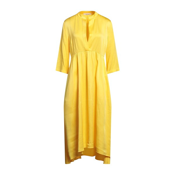 【送料無料】 リビアナコンティ レディース ワンピース トップス Midi dresses Yellow