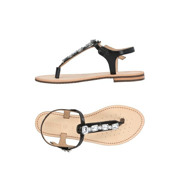 【送料無料】 ジェオックス レディース サンダル シューズ Thong sandals Black