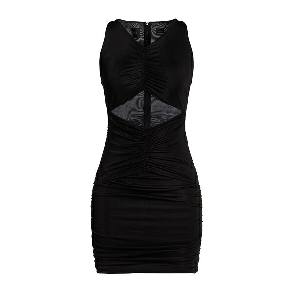 【送料無料】 ピンコ レディース ワンピース トップス Mini dresses Black