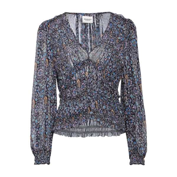 【送料無料】 イザベル マラン レディース Tシャツ トップス Tops Blue