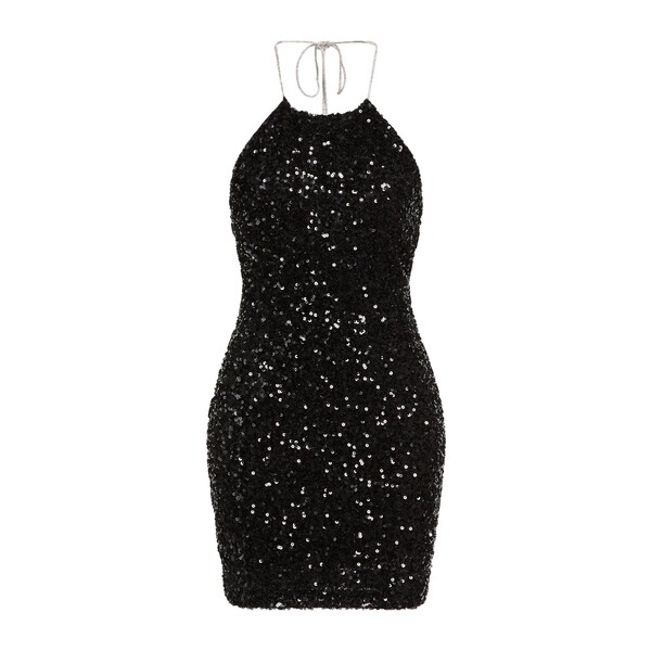 【送料無料】 アニエバイ レディース ワンピース トップス Mini dresses Black