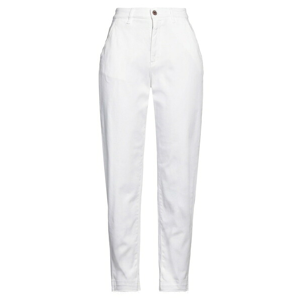 【送料無料】 アヴァンギャル デニム バイ ヨーロピアン カルチャー レディース カジュアルパンツ ボトムス Pants White