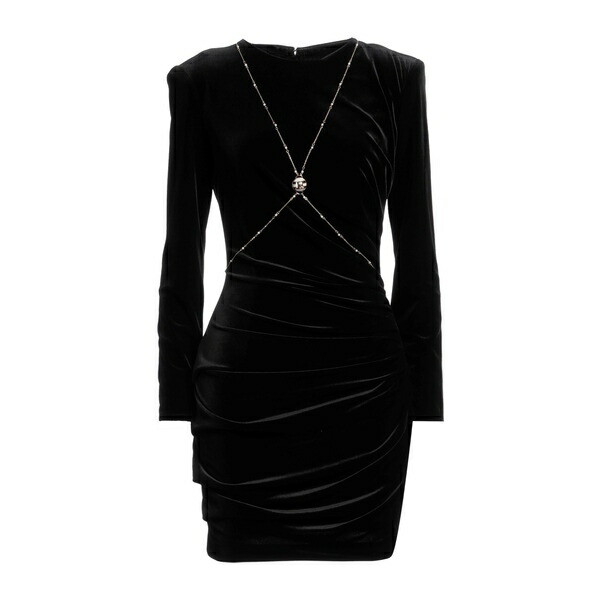 【送料無料】 エリザベスフランキ レディース ワンピース トップス Mini dresses Black