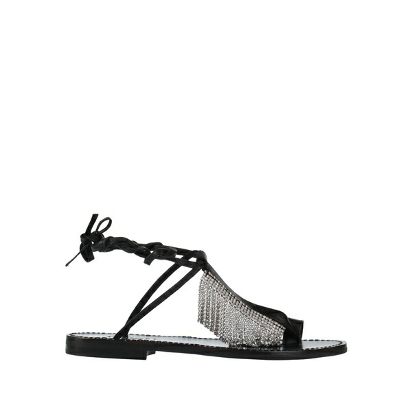 【送料無料】 ツインセット レディース サンダル シューズ Thong sandals Black