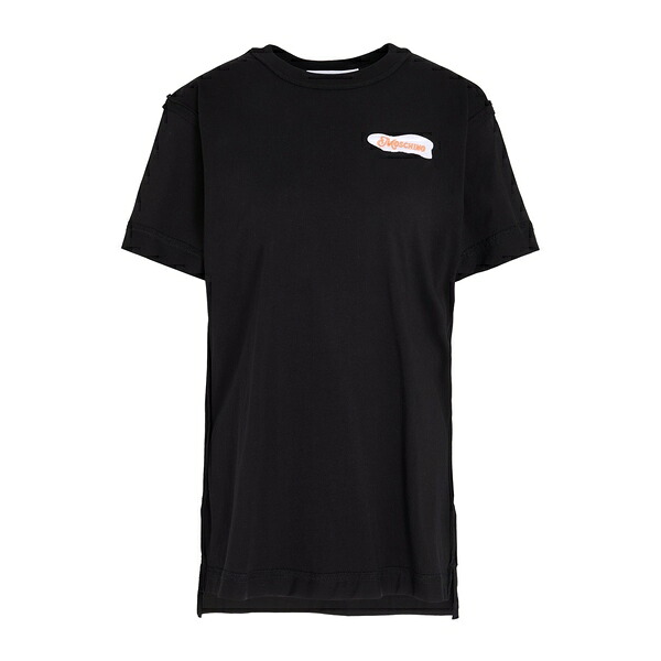 【送料無料】 モスキーノ レディース Tシャツ トップス T-shirts Black 36,270円