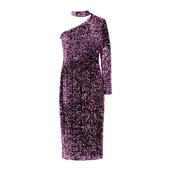 【送料無料】 クリスチーナエフェ レディース ワンピース トップス Midi dresses Purple