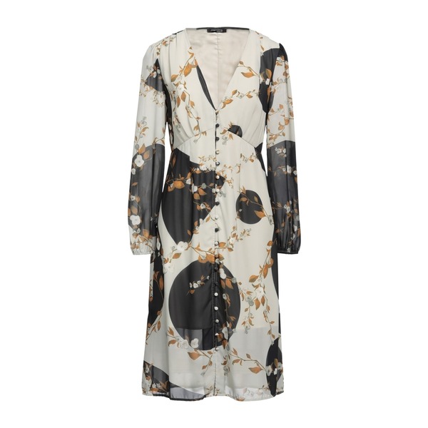 【送料無料】 フラコミーナ レディース ワンピース トップス Midi dresses Beige