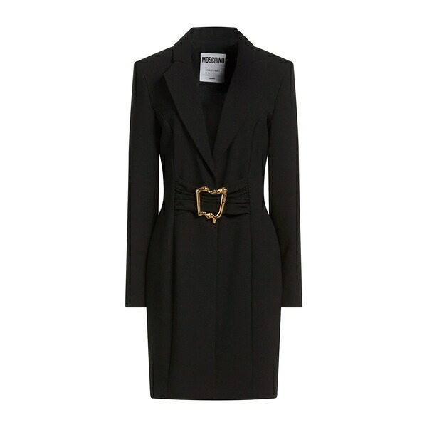 【送料無料】 モスキーノ レディース ワンピース トップス Mini dresses Black|asty