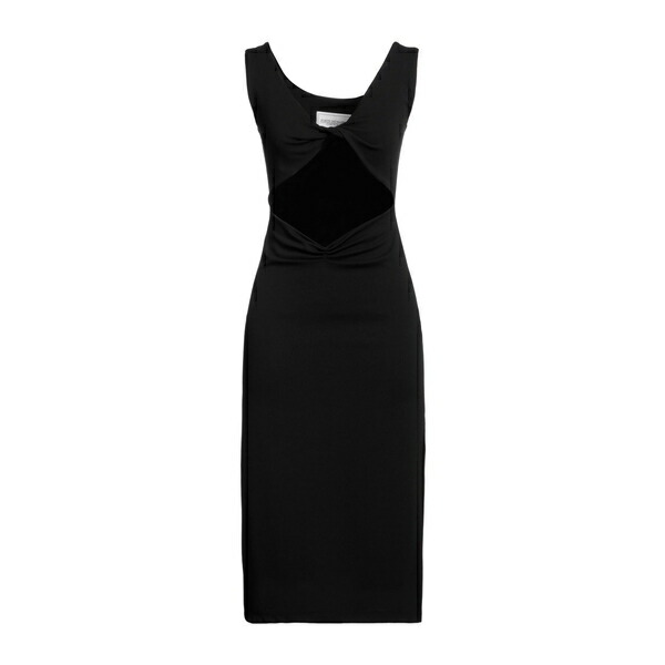【送料無料】 フォルテクチュール レディース ワンピース トップス Midi dresses Black