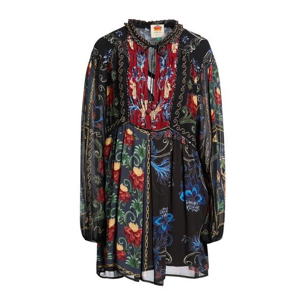 【送料無料】 ファーム リオ レディース ワンピース トップス Mini dresses Black