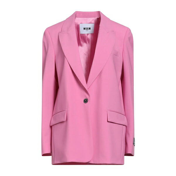 【送料無料】 エムエスジイエム レディース ジャケット＆ブルゾン アウター Blazers Pink