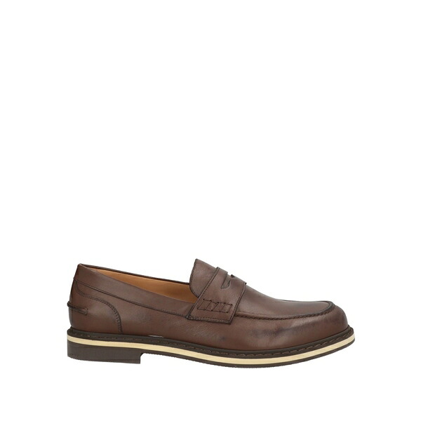 【貨物輸送無料】 ボールディーニ メンズ スリッポン・ローファー シューズ Loafers Brown
