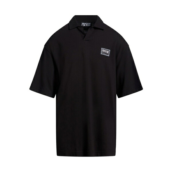 【送料無料】 ベルサーチ メンズ Tシャツ トップス Polo shirts Black|asty