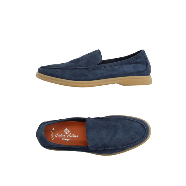 【貨物輸送無料】 アンドレア ヴェントゥーラ フィレンツェ メンズ スリッポン・ローファー シューズ Loafers Blue