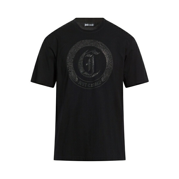【貨物輸送無料】 ロベルトカヴァリ メンズ プルオーバー トップス T-shirts Black