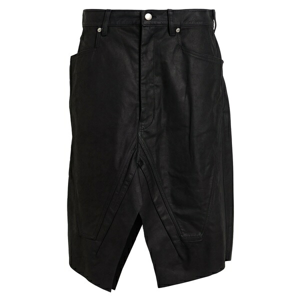 【貨物輸送無料】 リックオウエンス メンズ 心地よいズボン下 ボトムス Midi skirts Black