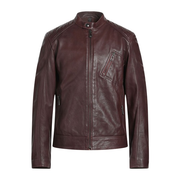 【貨物輸送無料】 呼びりん原材料 メンズ 上衣＆上衣 アウター Jackets Brown コート・ジャケット-メンズファッション