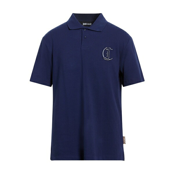 【送料無料】 ロベルトカヴァリ メンズ Tシャツ トップス Polo shirts Blue|asty