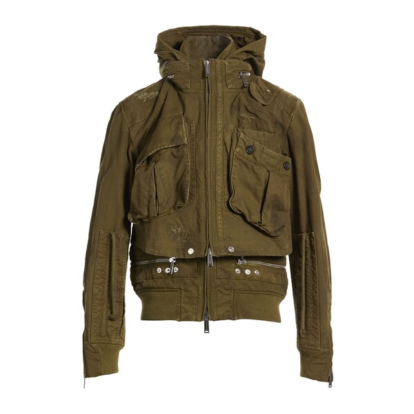 【貨物輸送無料】 ディースクエアード メンズ 上衣＆上衣 アウター Jackets Green