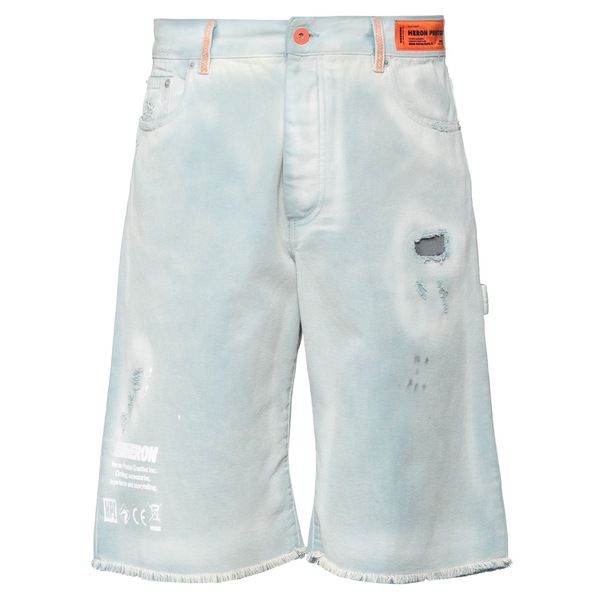 【送料無料】 ヘロン プレストン メンズ デニムパンツ ボトムス Denim shorts Blue｜asty