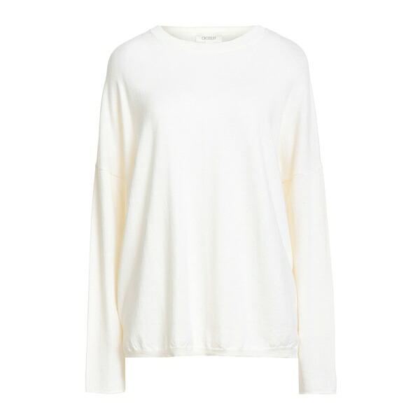 【貨物輸送無料】 クロスリー レディース 編み物\u0026プルオーバー アウター Sweaters White