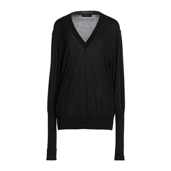 【貨物輸送無料】 ファビアナ フィリッピ レディース 編み物\u0026プルオーバー アウター Sweaters Black